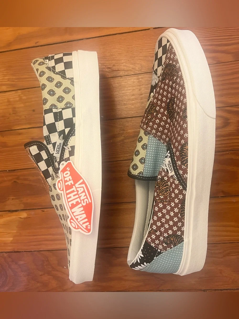 Vans Classic Slip-On Tiger Patchwork Shoes | Men’s Size 12 | New in Box